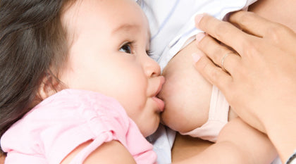 Baby breastfeeding 