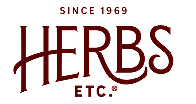 Logo of HERBS ETC. with text 'SINCE 1969' on a white background