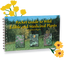 Image of the Pocket Guide to Wild Edible and Medicinal Plants with illustrated flowers behind it