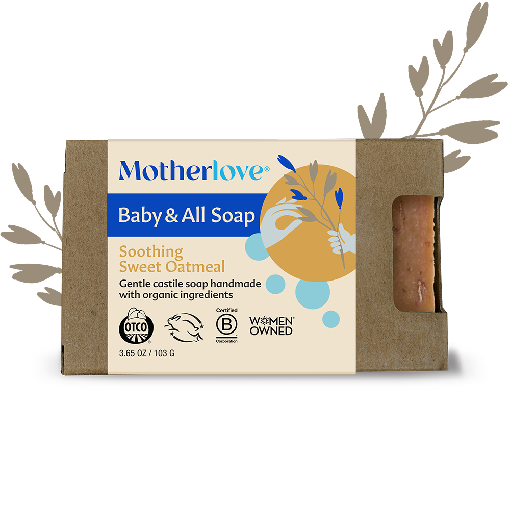 Baby & All Non-Toxic Castile Soap Bar- Soothing Sweet Oatmeal