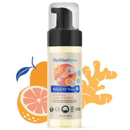 Baby & All Non-Toxic Foaming Castile Soap - Refreshing Ginger